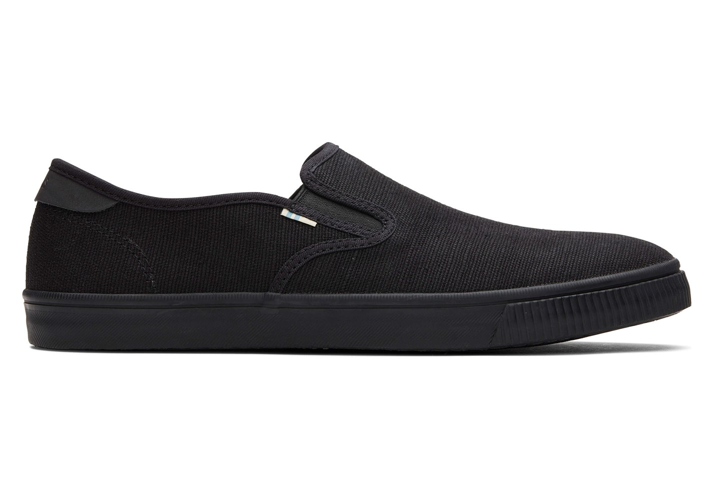 Toms Slip On Męskie Czarne - Baja - 96TLPSQHC